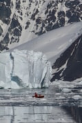 Conducting research in Ryder Bay. Lloyd Peck.: Conducting research in Ryder Bay. Lloyd Peck.