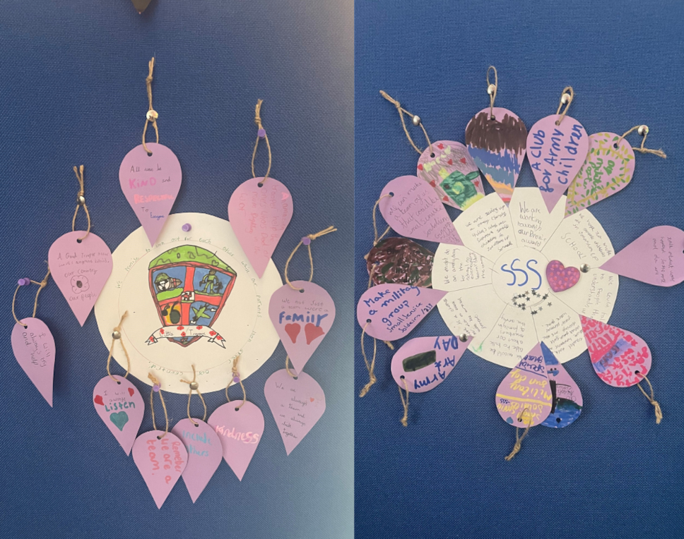 Military children write their views for pupil promise