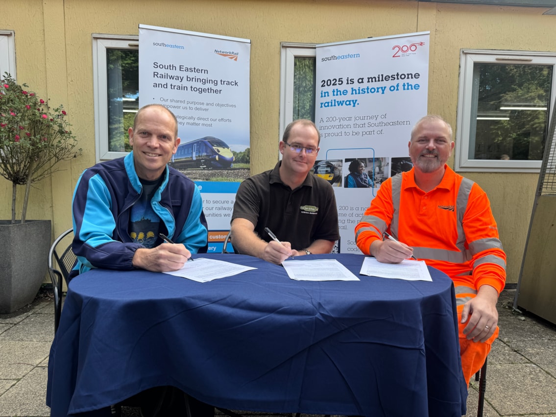 Paul Barlow, South Eastern Railway; Matthew Plews, East Kent Railway Trust; David Davidson, South Eastern Railway-2