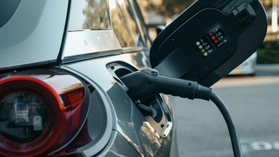 Car charging stock image