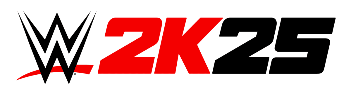 WWE 2K25  Logo Rojo y Negro