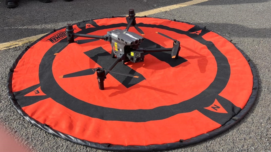 Close-up of drone used in Easter activity
