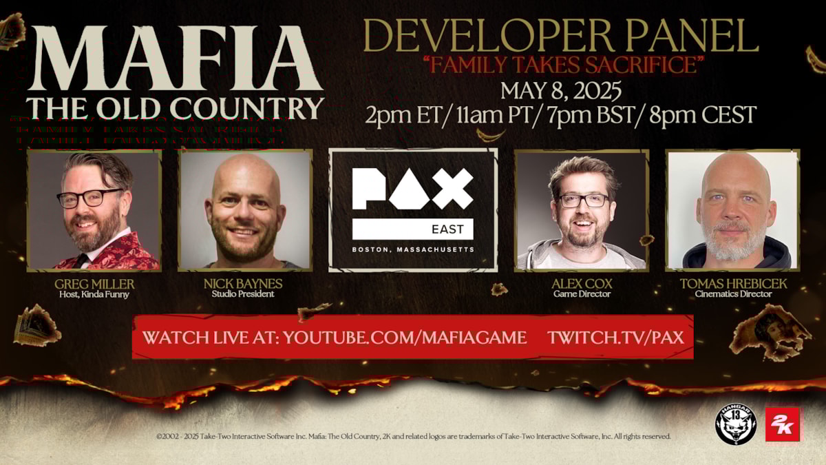 Mafia The Old Country PAX Panel