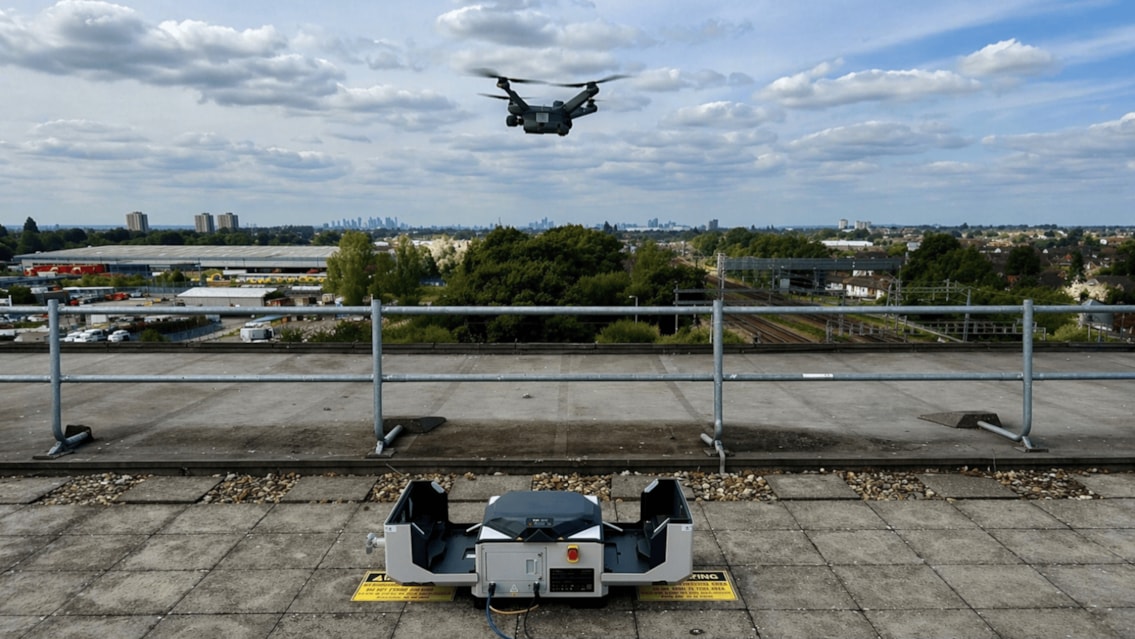 Drone trials at Romford to improve incident response across Anglia: Drone trial at Romford