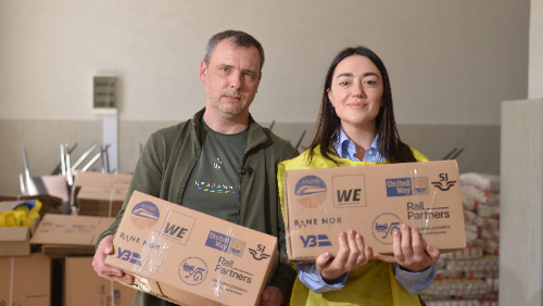 Food parcels delivered to Ukrainian Railway employees - May 2024