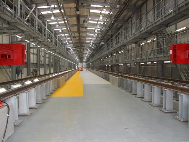 New maintenance building interior: New maintenance building interior