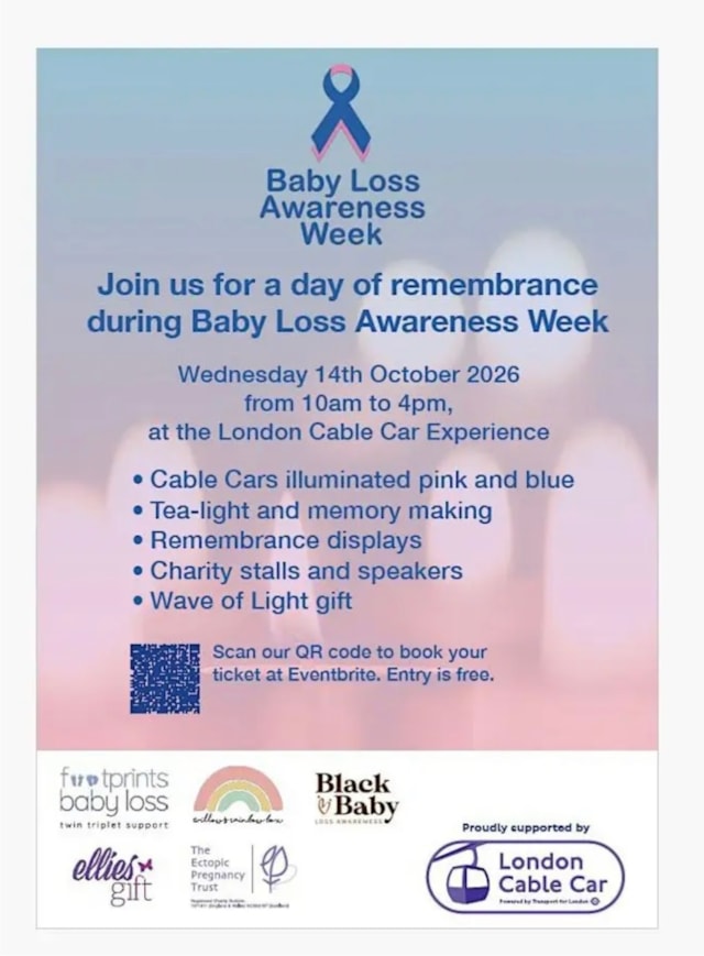 TfL Image - Baby Loss Awareness Week activity