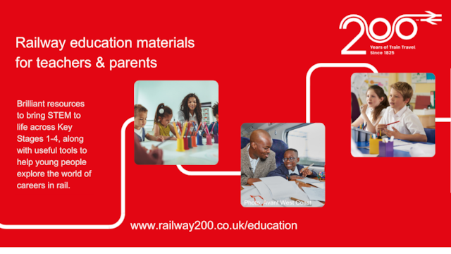 New treasure trove of free railway learning resources to inspire next generation of innovators in bicentenary year: R200 Education materials banner