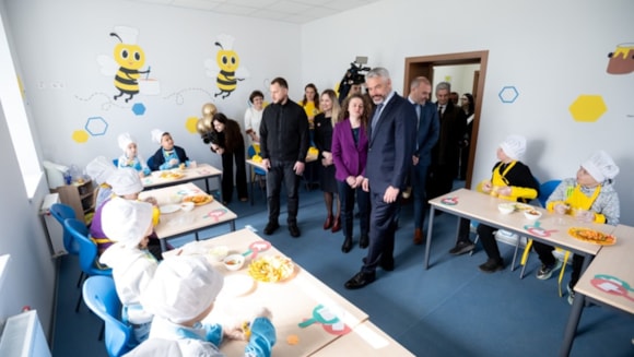 Ukrainian primary school in Hostomel reopens with EU support: DSC 3944