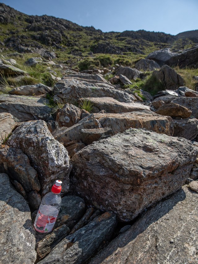 Plastic bottle on Watkin path - Ben Porter