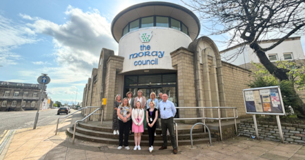Moray Council interns and mentors representing the Career Ready Programme