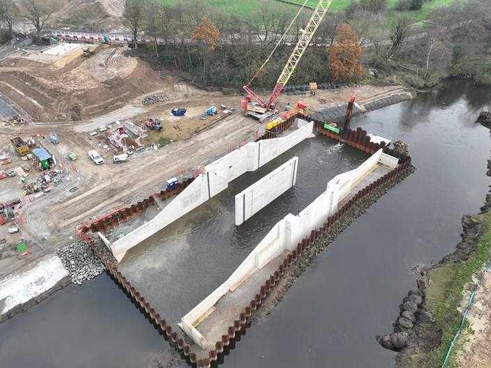 An update on the progress of flood alleviation works in Leeds: Leeds FAS2 Flood Storage Area December 2022