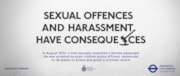 TfL Image - Sexual Offences have Consequences poster: TfL Image - Sexual Offences have Consequences poster