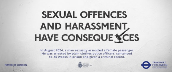 TfL Image - Sexual Offences have Consequences poster