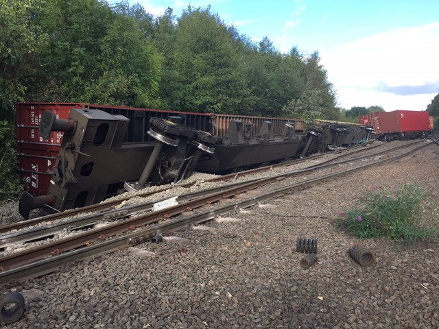 Coleshill derailed freight train 3