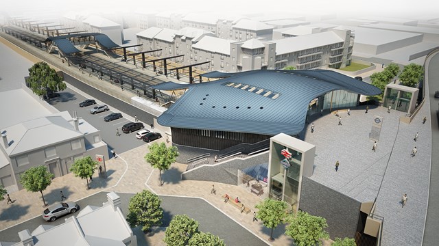 Abbey Wood station - CGI: Abbey Wood station design - CGI