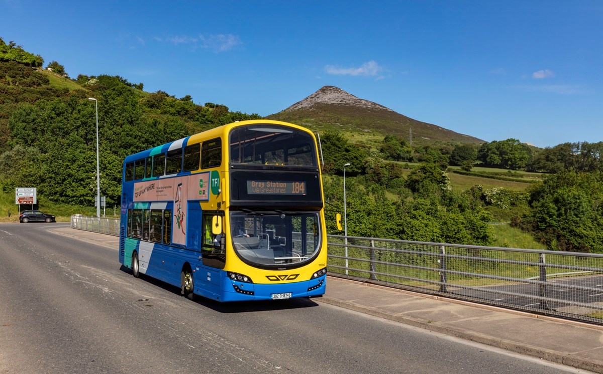 A Go-Ahead Ireland bus in the Dublin area