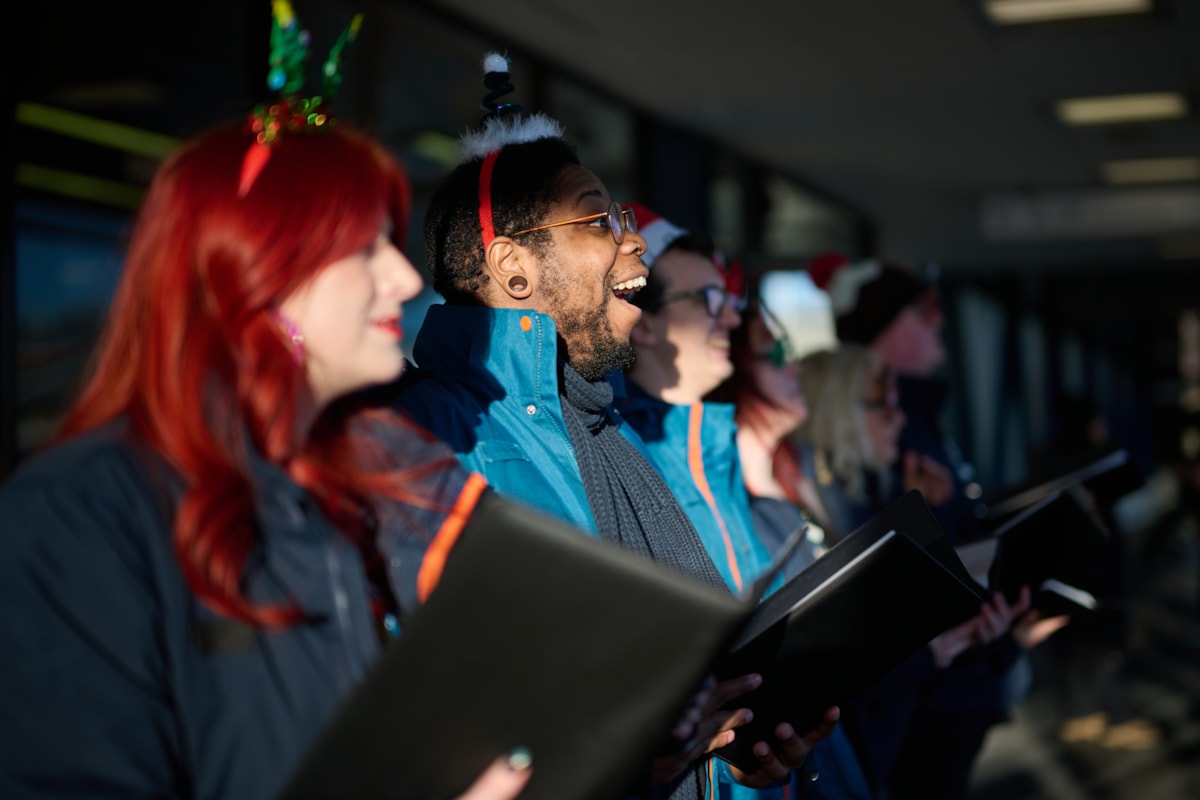 Avanti West Coast Choir perform Safety Thirst at Stafford Station for new low alcohol beer Safety Thirst for campaign 4