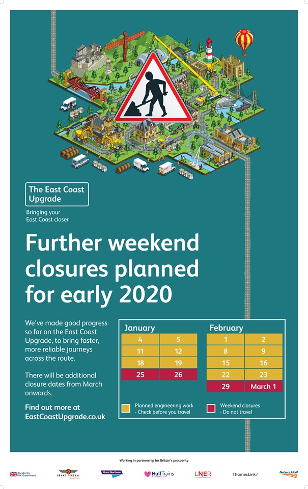 Passengers reminded of changes to services to and from King’s Cross station this weekend: Passengers reminded of changes to services to and from King’s Cross station this weekend (Southern end)