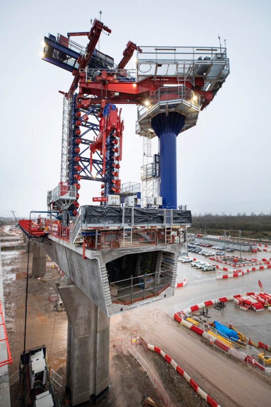 One of the single track spans under construction for the Coleshill viaducts Dec 2026: One of the single track spans under construction for the Coleshill viaducts Dec 2026