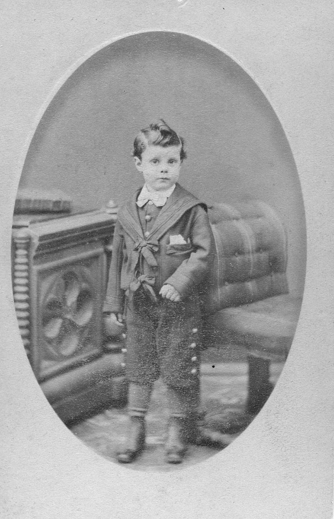 Sailor suits: Photographs in the Leeds collection show young people wearing similar sailor suit style outfits to those that feature in next week's talk.