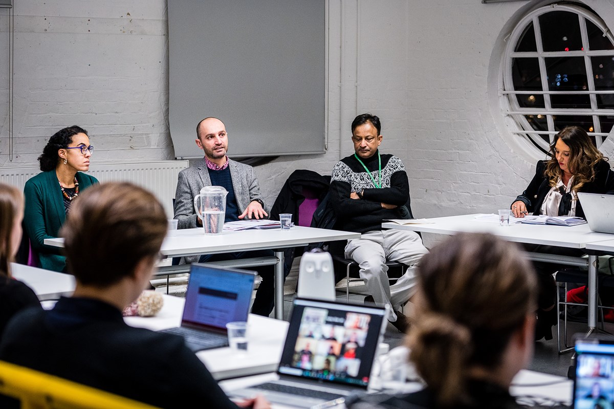 The first meeting of the Let's Talk Islington Task Force, with Council Leader Cllr Kaya Comer-Schwartz (left); Cllr Nurullah Turan (second to left) and Chief Executive Linzi Roberts-Egan (right)