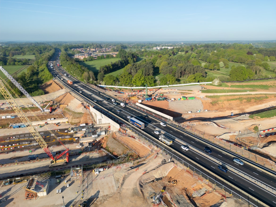A46 Kenilworth Bypass reopens early after HS2 completes UK’s heaviest bridge slide: A46 Kenilworth Bypass reopened to traffic (30 April 2025) 00014-6000x4500-feed288