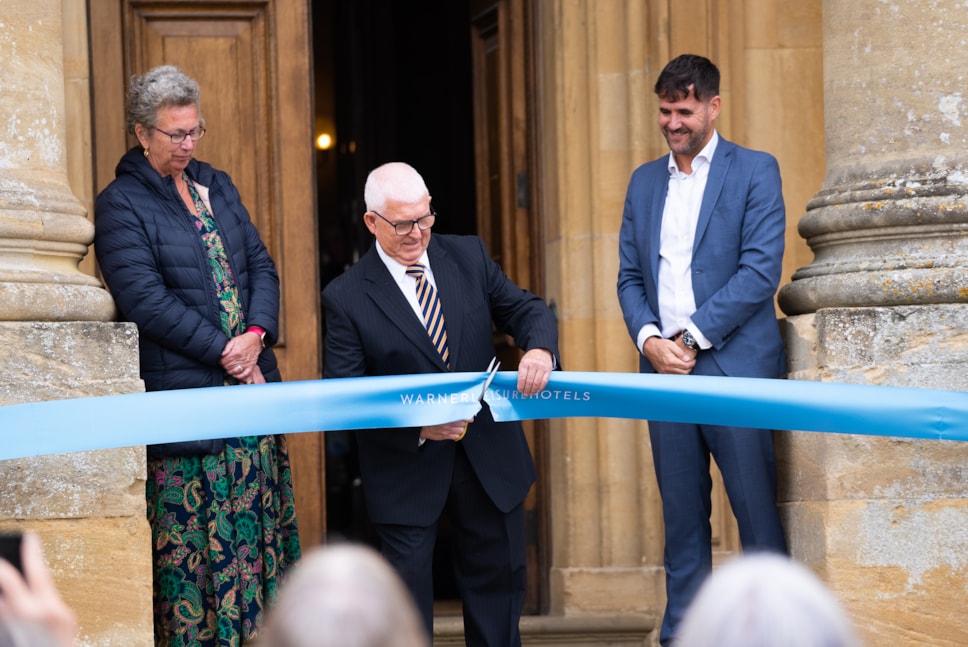 Councillor Richard Parker opening the hotel