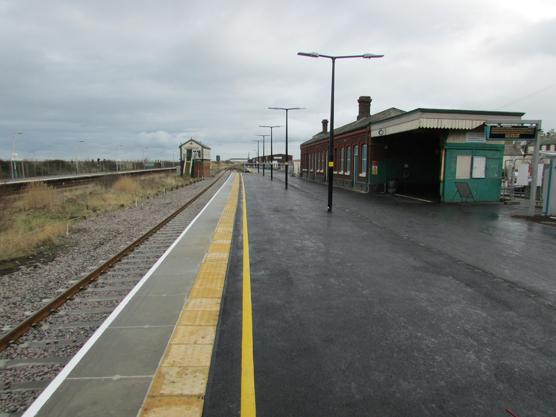 Abergele and Pensarn station platform now open following work on  £50m North Wales Railway Upgrade Project: Abergele and Pensarn station upgrade work