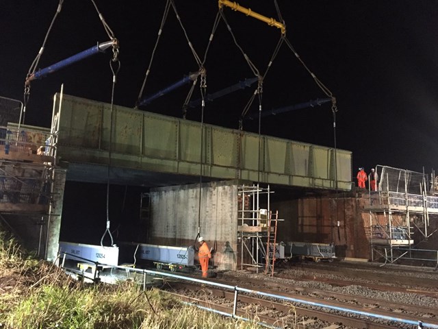 Network Rail reaches vital stage in Midland Main Line upgrade: Syston Road bridge demolition