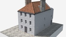 John Muir Birthplace exterior - digitial reconstruction