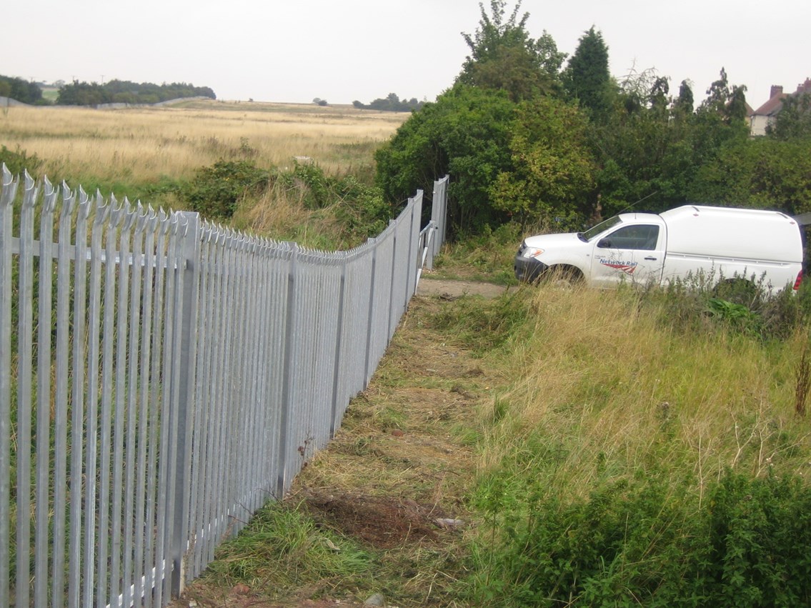 Thurnscoe fencing: New safety fencing installed at Thurnscoe by Network Rail
