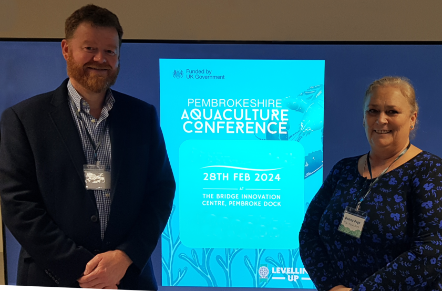 Jon and Donna at Aquaculture forum New one