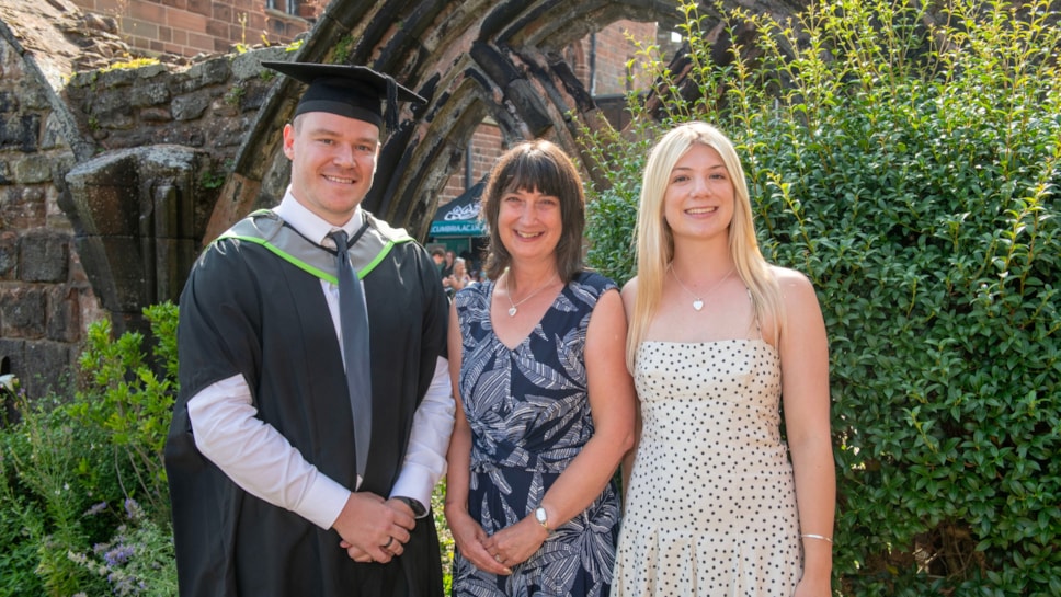 Dr Matt Capsey prize - student and Capsey family