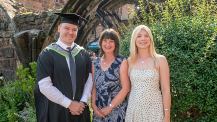 Dr Matt Capsey prize - student and Capsey family