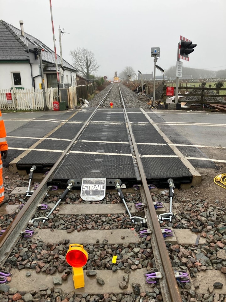 Cambrian line level crossing renewal Feb 2026