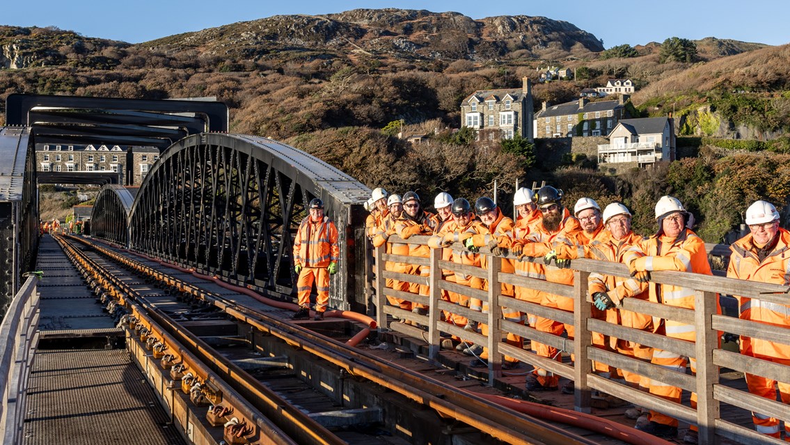 Some of the team - Barmouth Viaduct