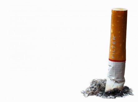 Stubbed out cigarette