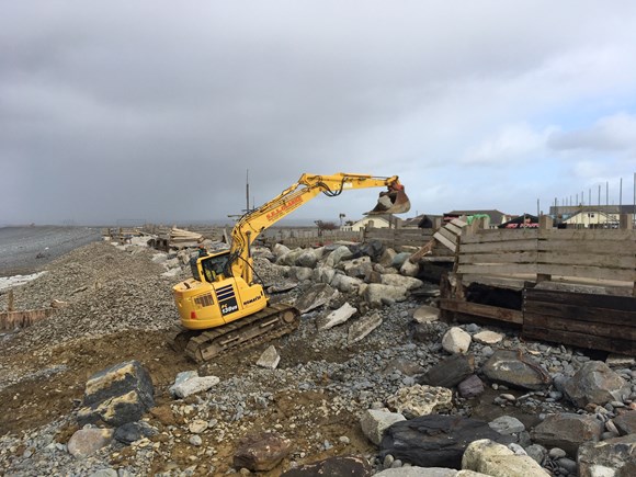 Officers, Contractors and Government Agencies pull together to repair storm damage at Westward Ho!: Recovery Works March 2020.
