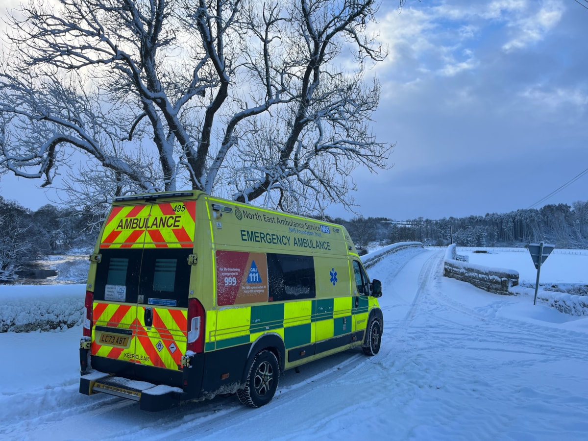 Ambulance in snow