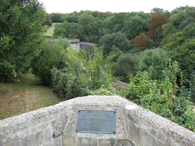 Box Tunnel hidden from view by overgrown plants: Network Rail restored view of Box Tunnel