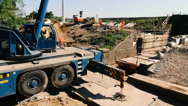 Timelapse footage released as passengers in East Midlands reminded to check before they travel as Midland Main Line Upgrade continues