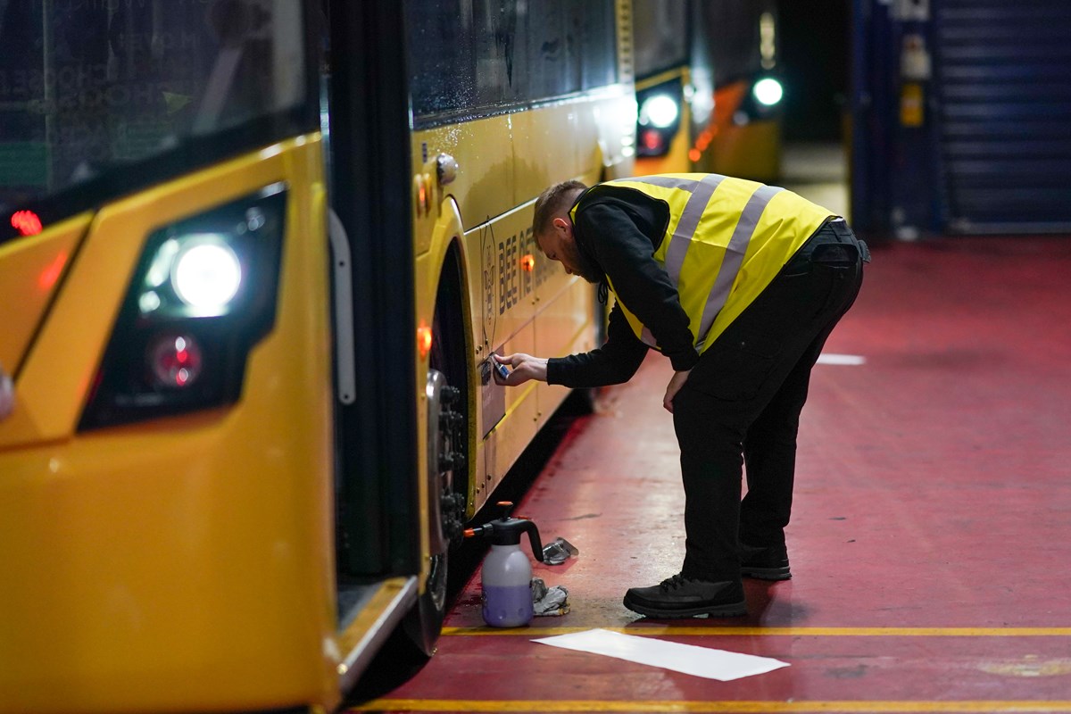 Staff at Go North West, part of The Go-Ahead Group, worked overnight to launch the first of Manchester's franchised Bee Network buses on Sunday morning, from depots in Bolton and Wigan.