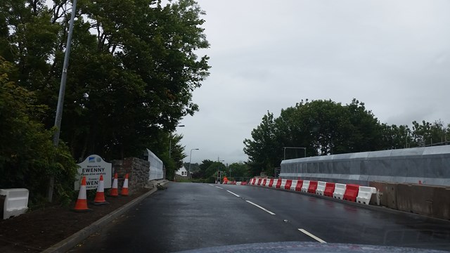Refurbished railway bridge helps to reduce traffic bottleneck: Work to replace Ewenny bridge completed