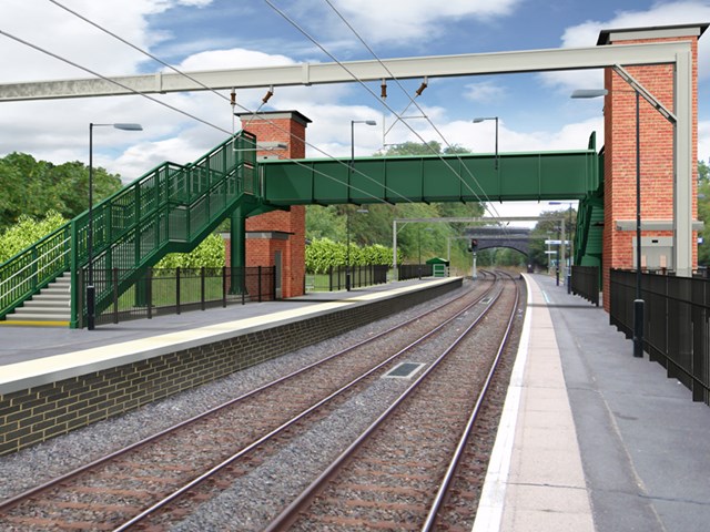 Artist's impression of the redeveloped Alvechurch station