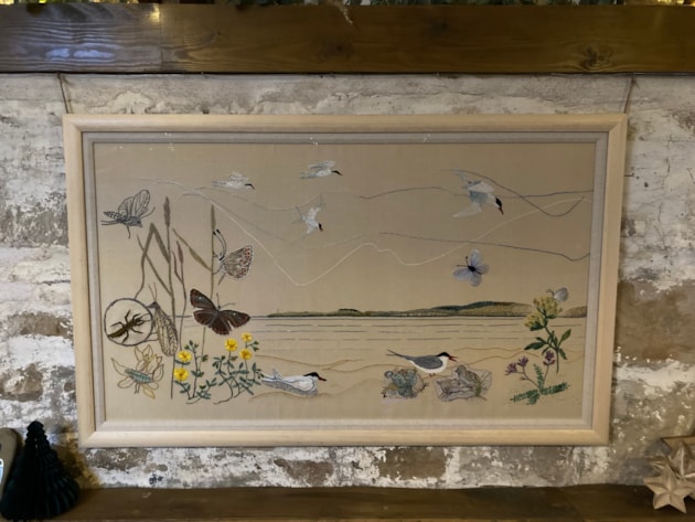 The Sutherland Stitchers' Species on the Edge-inspired tapestry