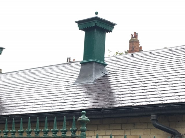 New roof slates at Knaresborough station