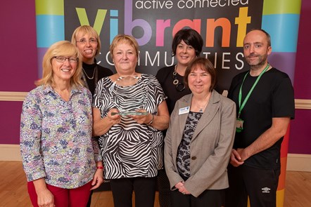 Cllr Whitham with Catherine Clotworthy representatives from Vibrant Communities and Volunteer Centre East Ayrshire