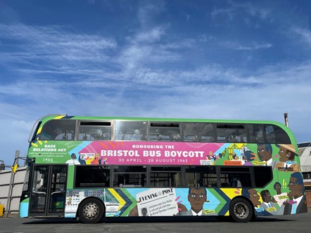 Boycott bus design passenger's side