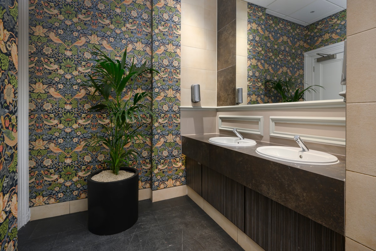 Refurbished toilets at the LNER First Class Lounge